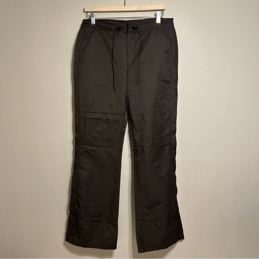 Ralph Ralph Lauren‎ Women Nylon Dark Olive Green Cargo Pants Size 12 Vintage